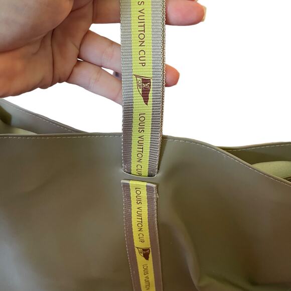 Louis Vuitton 2003 Gray LV Cup Limited Edition Vinyl Shopper Purse - Picture 10 of 11